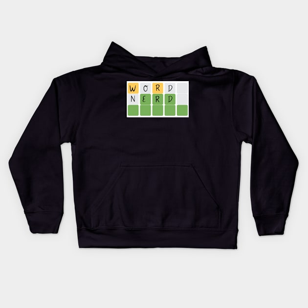 Word Nerd Kids Hoodie by Amanda Bennett